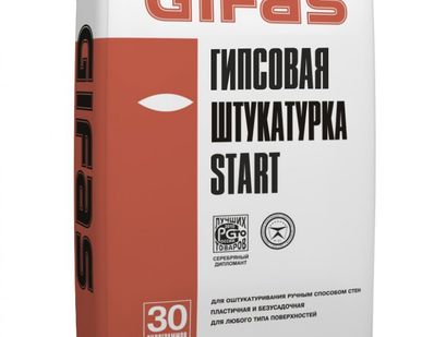 фото Штукатурка гипсовая Start, 30кг Gifas