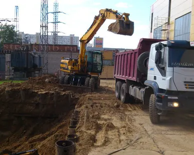 фото Погрузка экскаватором