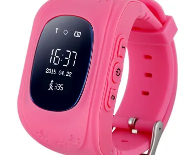 фото Детские GPS Часы Smart Baby Watch Q50 цвет розовый