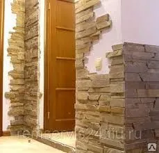 фото Облицовка стен искусственным камнем