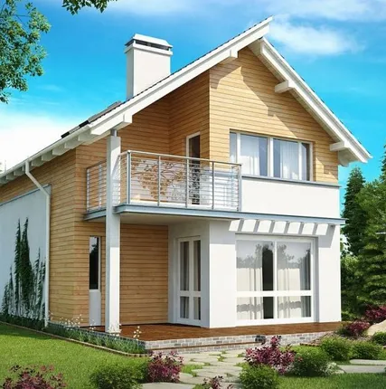 Фото №0 Дом из СИП панелей 2 этажа под ключ.