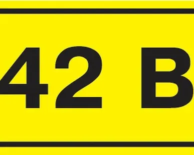 фото Этикетка самоклеящаяся 40х20 мм, символ "42В" YPC10-...