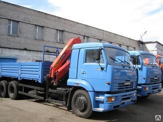 фото Бортовой автомобиль Камаз 65117 с кран манипулятором PK 15500A