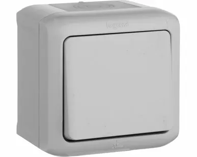 фото Выключатель Legrand 1-кл. ОП Quteo 10А IP44