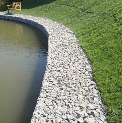 Фото №0 Укрепление берега габионами