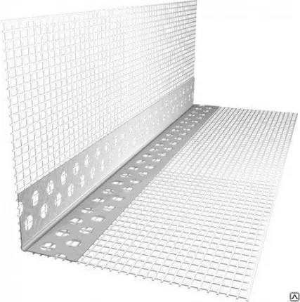 Фото №0 Уголок ПВХ с сеткой 2,5м 10см х15см