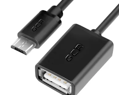 фото Адаптер переходник OTG micro B / USB AF GCR-MB4AF-BB2S-1.5m для подключени