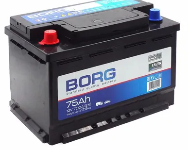 фото Аккумулятор BORG Standard 75 Ач п.п. (ТУРЦИЯ)