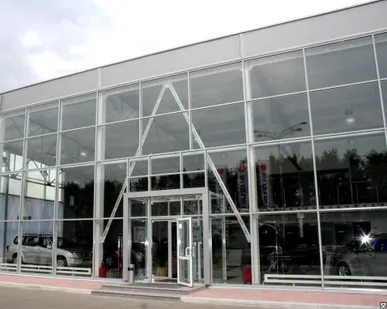 фото Витраж из алюминиевых профилей