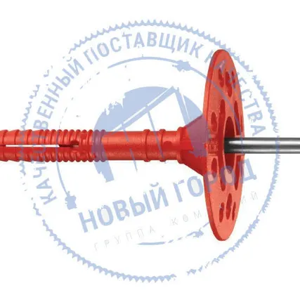 Фото №0 Крепление для теплоизоляции 10мм со стальным оцинкованным стержнем