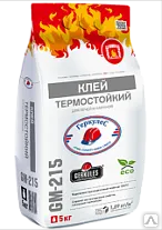 фото ГЕРКУЛЕС GM- 215 Клей термостойкий для печей и каминов (5кг)/108