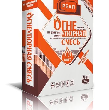 Фото №0 РЕАЛ Огнеупорная смесь (25кг)