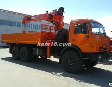 фото КАМАЗ 43118 с манипулятором КМУ Kanglim KS1256