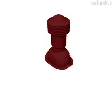 фото Труба вентиляционная неутепленная Viotto для металлочерепицы, 110х550 мм, Красный