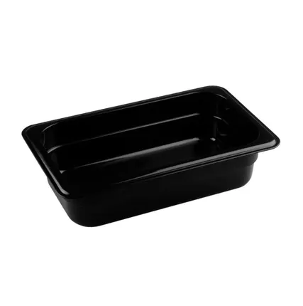 Фото №0 Гастроемкость 1/4 h=65 п/п черный Рс /1/28/43254