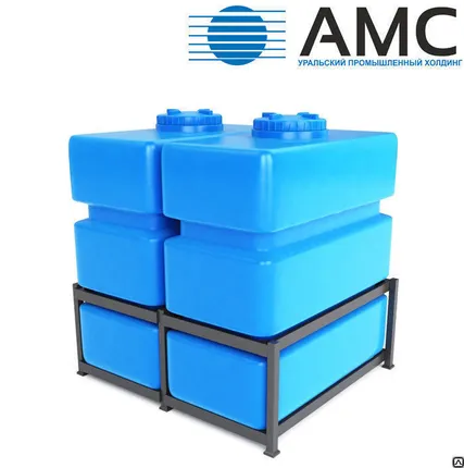 Фото №0 Блок из двух ёмкостей, общий объем 2000 литров с крышкой