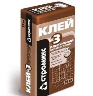 фото Клей плиточный Стромикс №3 Керамогранит (3-10мм) 25 кг