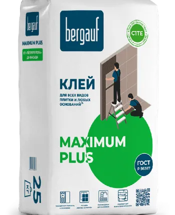 Фото №0 Клей БЕРГАУФ Keramik Maximum Plus, C1 TЕ /25кг/56шт/