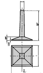 фото Фундамент клинковидный ФК 4-79-4.0 4,0х0,69х0,50