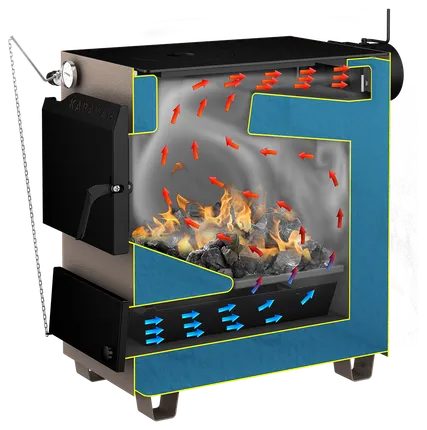 Фото №4 Котел твердотопливный Каракан-16ТПЭ-3