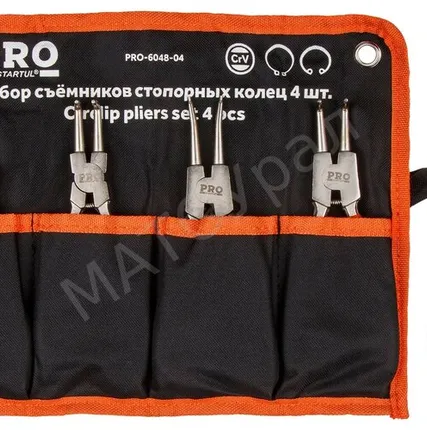 Фото №0 Набор Съемников Стопорных Колец 180мм,4шт.PRO STARTUL