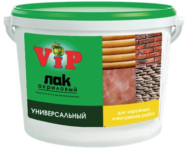 фото Лак акриловый универсальный VIP 3 кг