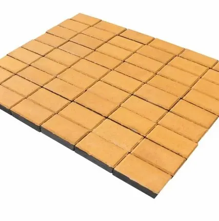 Фото №0 Плитка тротуарная бетонная Зенит Черноземье 40 мм желтая 200х100(19,44 м2/под)