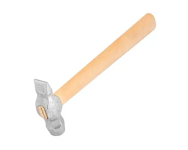 фото Молоток слесарный, 600 г, круглый боек, деревянная ручка Pоссия, 1 шт