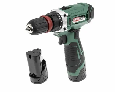 фото Аккум.дрель Hammer ACD122QC 12В 2х2Ач LiION 10мм 0-350/0-1400об/мин 28Нм