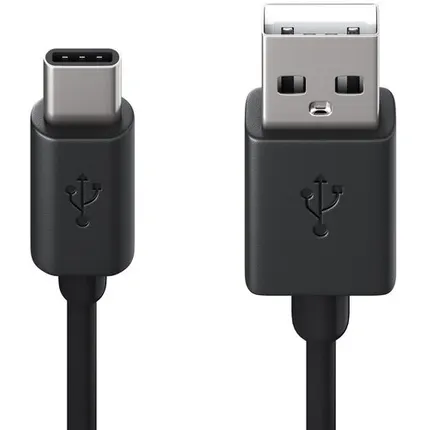 Фото №0 Кабель USB 2.0 - USB Type-C, М/М, 1 м, Red Line, чер, УТ000010553