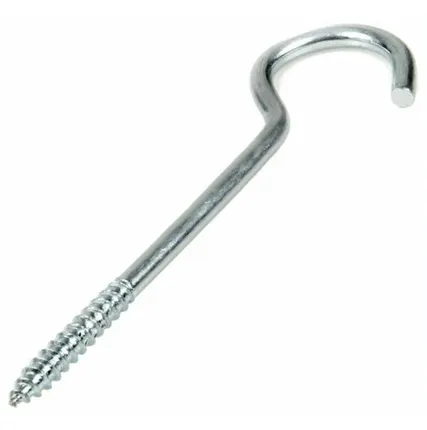 Фото №0 Крюк-шуруп с полукольцом 4-40 оцинк