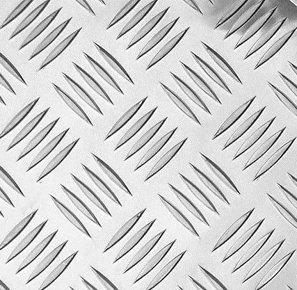 Фото №0 Лист квинтет рифлёный алюминий 42491 мм