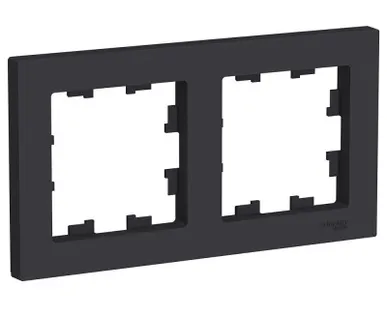 фото Рамка 2-м AtlasDesign универс. карбон SchE ATN001002