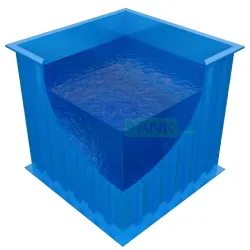 Фото №0 Купель - бассейн PLASTANK прямоугольная для бани и сауны ПЛАСТАНК