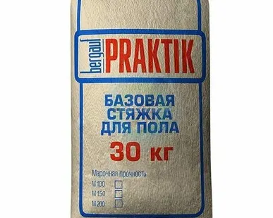 фото Стяжка базовая для пола Bergauf Praktik, 30 кг