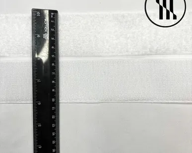 фото Липучка пришивная, цв. Белый, шир. 5 см