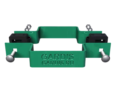 фото Комплект крепежа прямого Gardis 60х40 RAL6005 зеленый