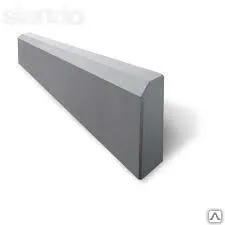 фото Поребрик тротуарный 500х200х50 мм серый вибролитой