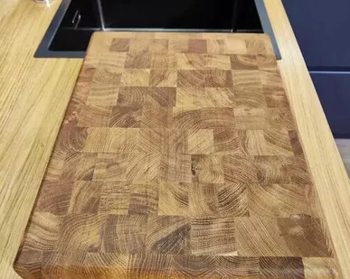 фото Торцевая разделочная доска Дуб 40*30 см толщина 4 см