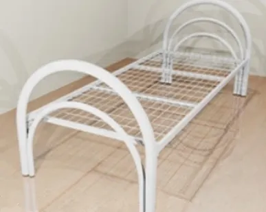 фото Кровати с металлической сеткой и спинками из ДСП