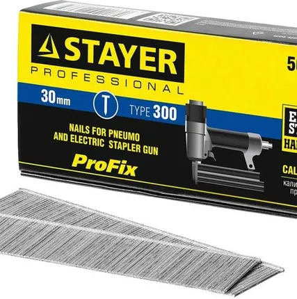 Фото №0 STAYER тип 18GA (47/300/F), 30 мм, 5000 шт, гвозди для нейлера, Professional (31530-30)