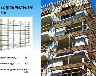 фото Леса строительные