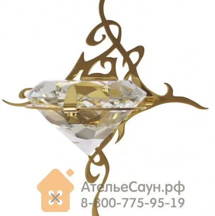 Фото №2 Светильник для турецкой парной Cariitti Kihla (1545185, IP67, хрусталь, золото, светодиод)