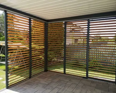 фото Жалюзи для беседок, террас, пергол