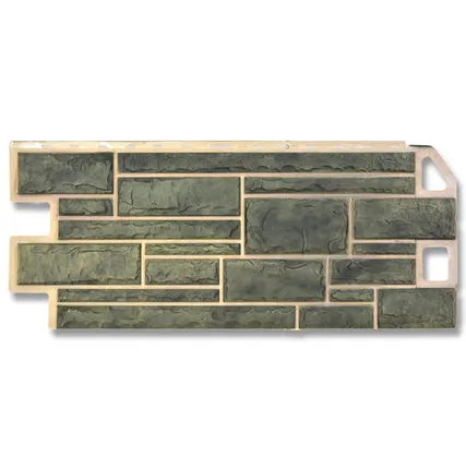 Фото №0 Фасадная панель (АП) "КАМЕНЬ" Малахит 1140*480 мм (раб.размер 1010*450)