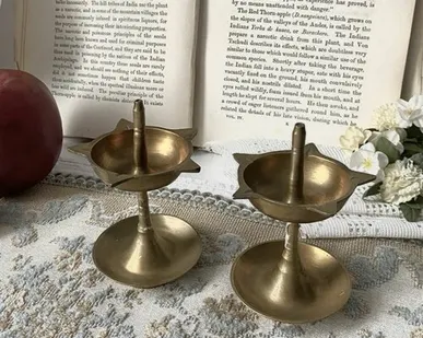 фото Подставка для благовоний 10 см латунь