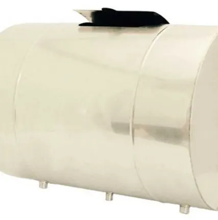 Фото №0 Бак для теплообменника, 80 л, 0.8 мм, горизонтальный, нержавейка (штуцер 3/4")