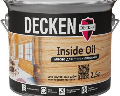 фото Масло для стен и потолков Decken Insidе Oil дуб 2,5 л