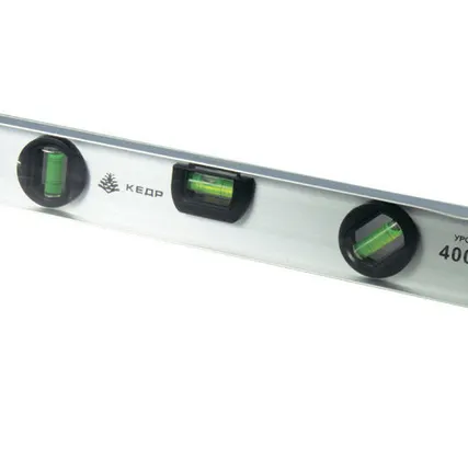 Фото №0 Уровень Кедр 60см, "рельс" 3 глазка, алюминиевый 021-0600