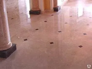 фото Шлифовка полов из мрамора и брекчии